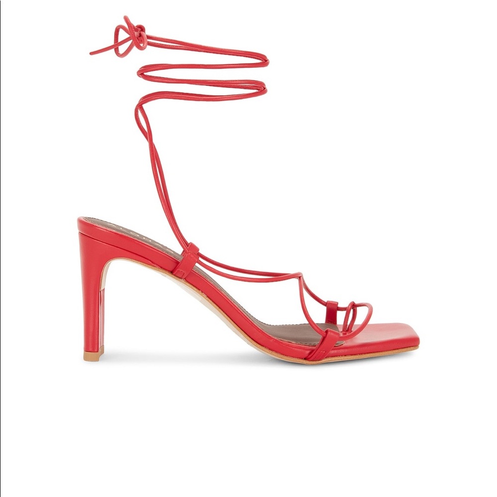 Aloha Bellini Sandal in Red, size 39, worn once in perfect condition!
